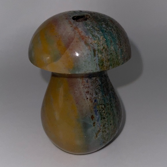 Ocean Jasper carved Mushroom A. - Picture 6 of 12